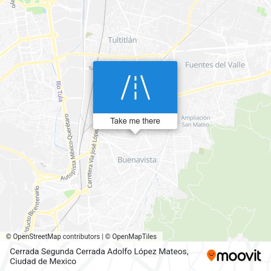 Cerrada Segunda Cerrada Adolfo López Mateos map