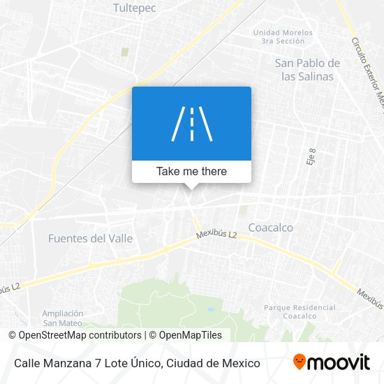 Calle Manzana 7 Lote Único map