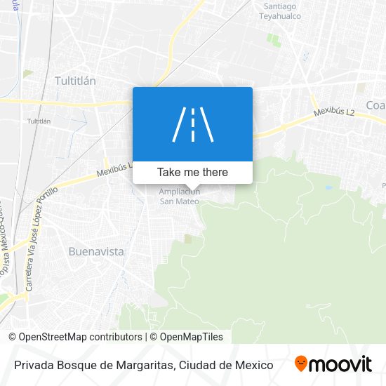 Privada Bosque de Margaritas map