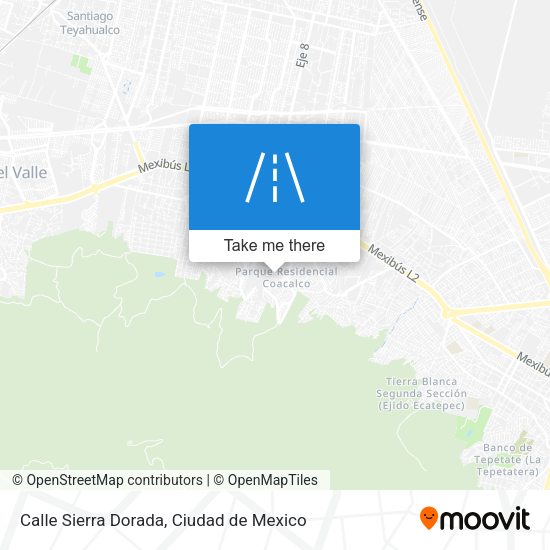 Mapa de Calle Sierra Dorada
