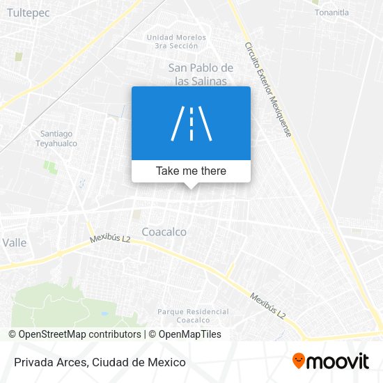 Mapa de Privada Arces