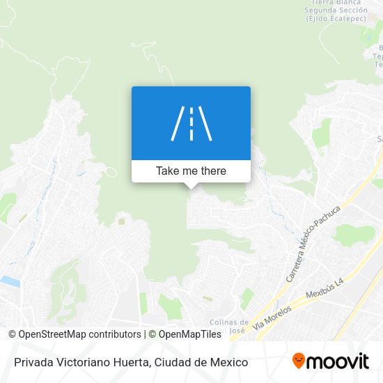 Privada Victoriano Huerta map