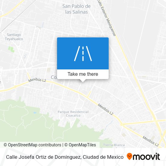 Mapa de Calle Josefa Ortiz de Domínguez