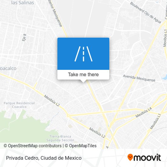 Privada Cedro map