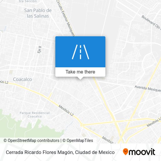 Mapa de Cerrada Ricardo Flores Magón