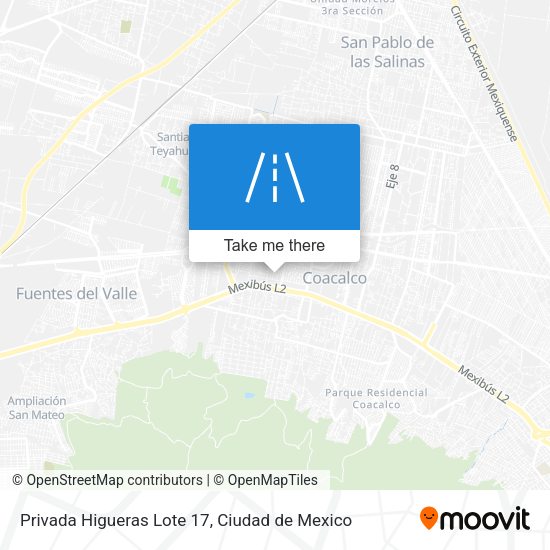 Mapa de Privada Higueras Lote 17