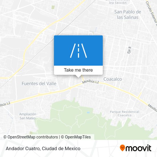 Andador Cuatro map