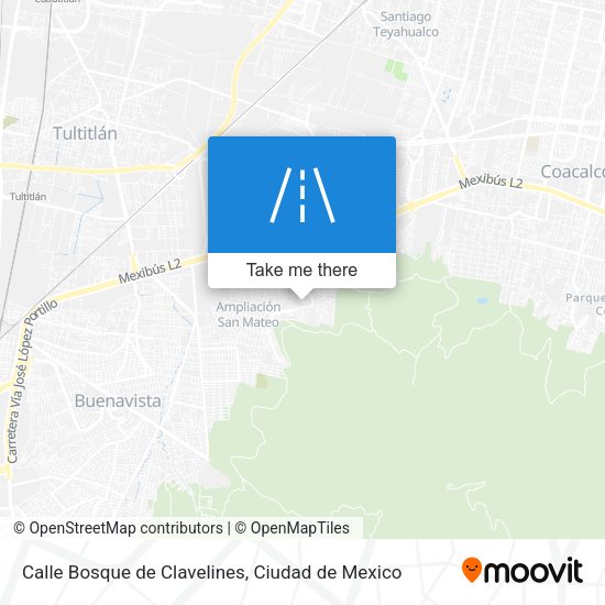 Mapa de Calle Bosque de Clavelines