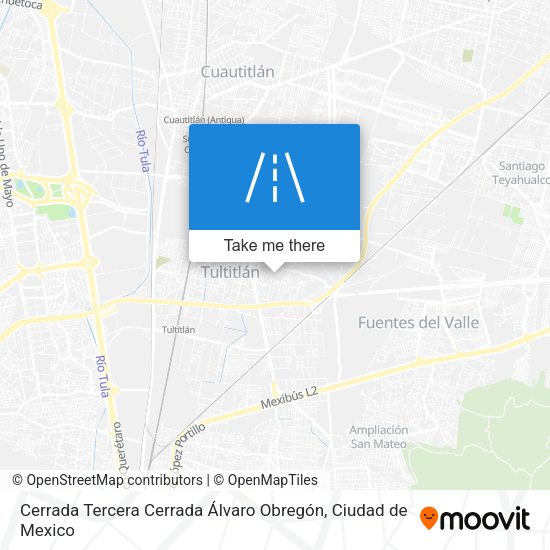 Cerrada Tercera Cerrada Álvaro Obregón map