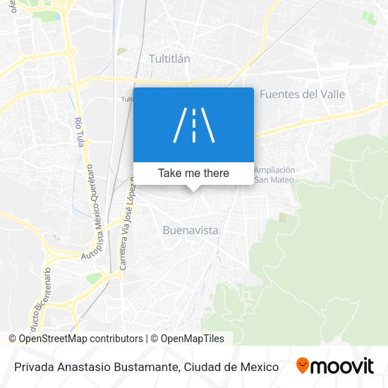 Privada Anastasio Bustamante map
