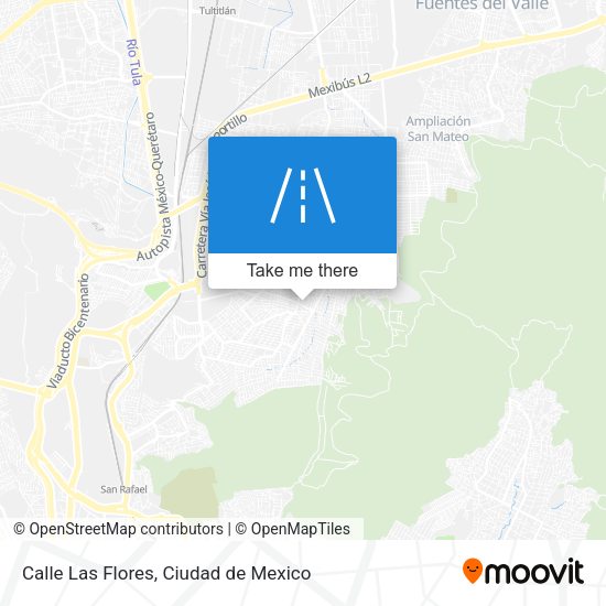 Mapa de Calle Las Flores