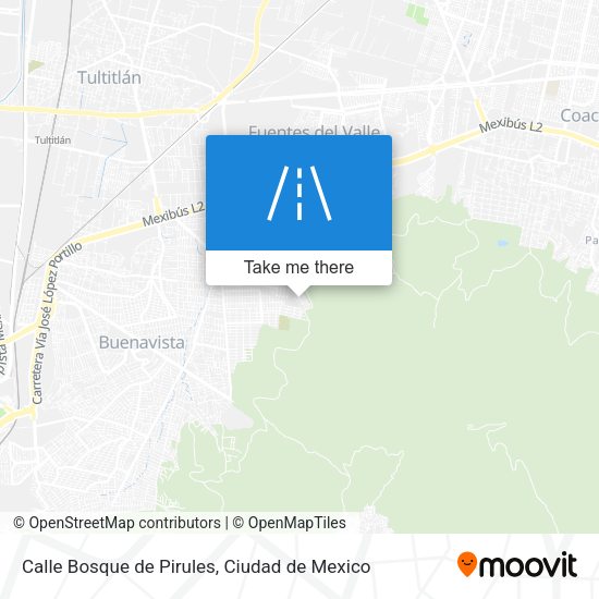 Mapa de Calle Bosque de Pirules