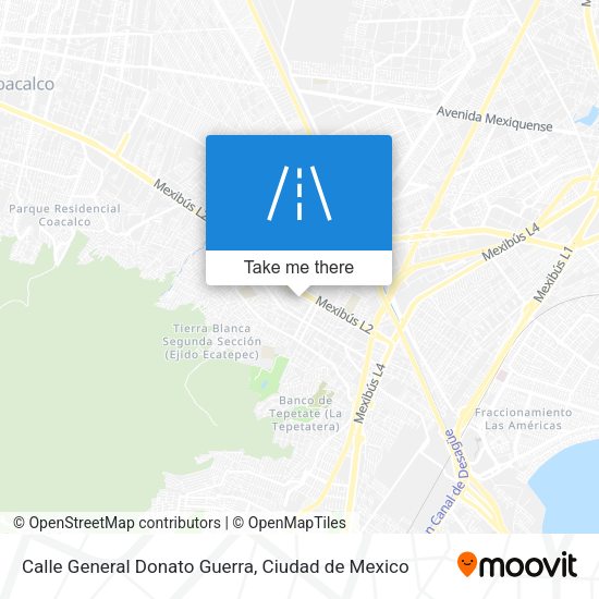 Calle General Donato Guerra map