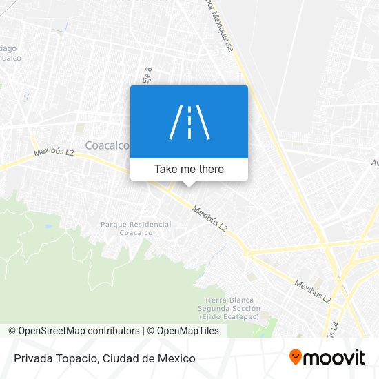 Privada Topacio map