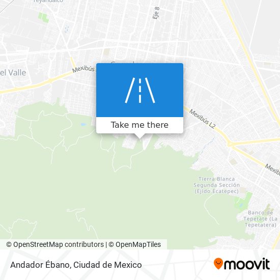 Andador Ébano map