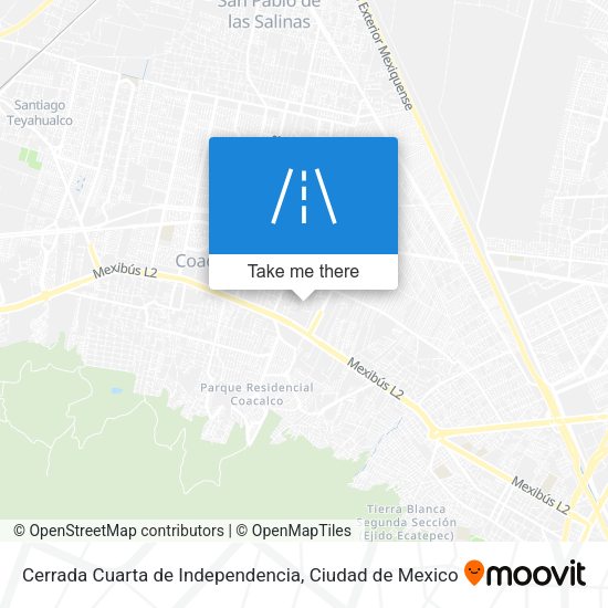 Cerrada Cuarta de Independencia map