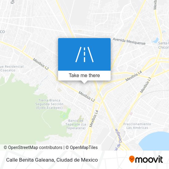 Mapa de Calle Benita Galeana