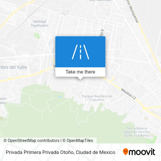 Mapa de Privada Primera Privada Otoño