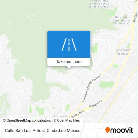 Calle San Luis Potosí map