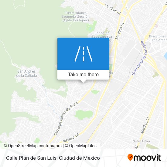 Calle Plan de San Luis map