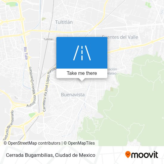 Cerrada Bugambilias map