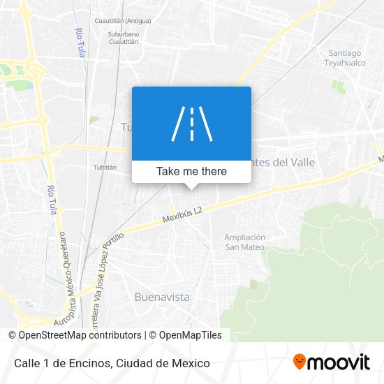 Mapa de Calle 1 de Encinos