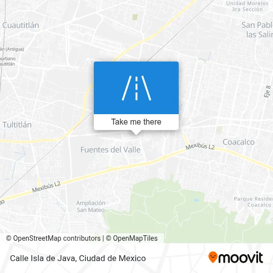 Calle Isla de Java map