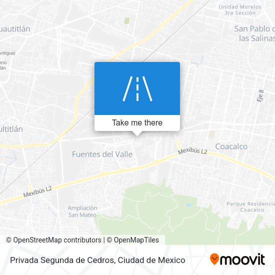 Mapa de Privada Segunda de Cedros