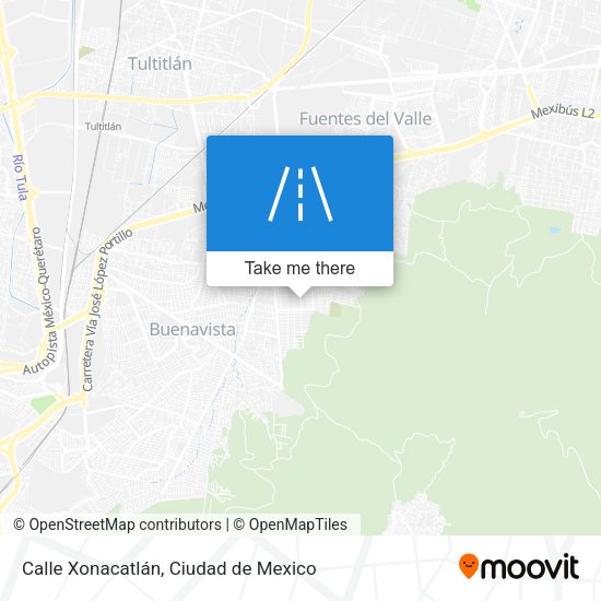 Calle Xonacatlán map