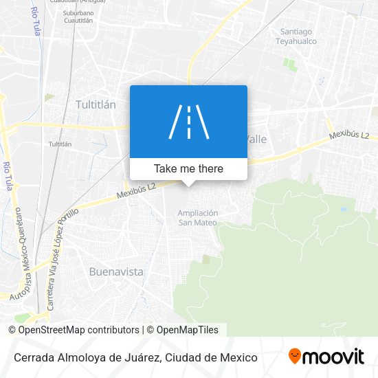 Cerrada Almoloya de Juárez map