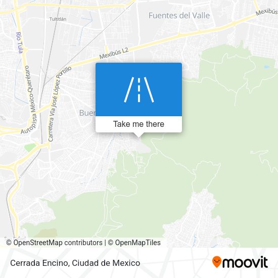 Cerrada Encino map