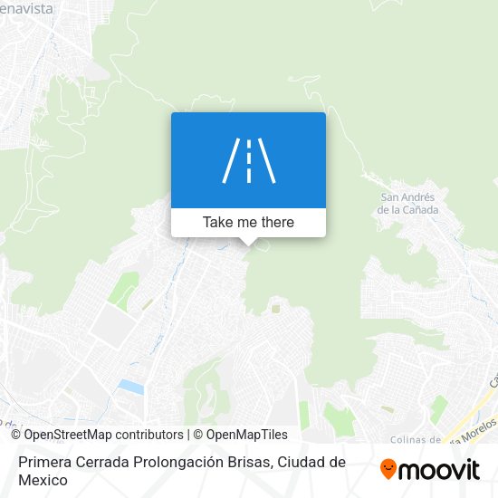Primera Cerrada Prolongación Brisas map