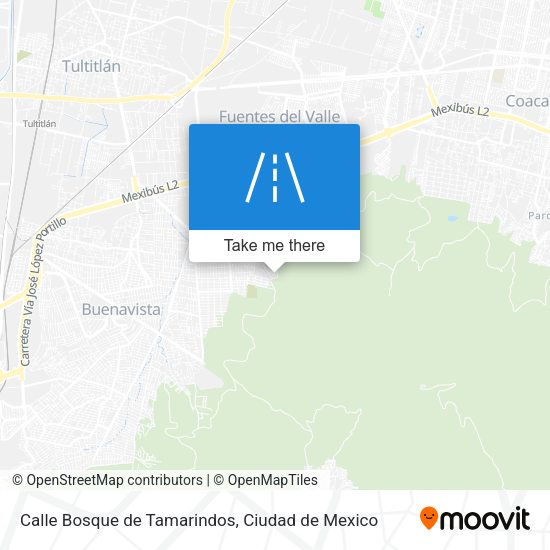 Calle Bosque de Tamarindos map