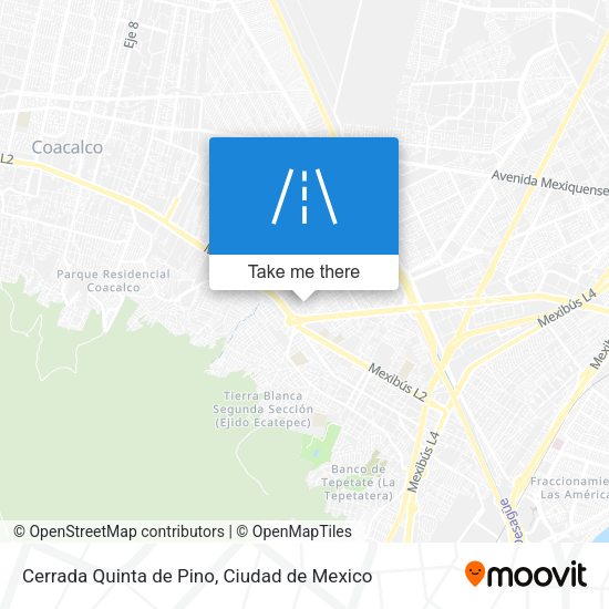 Cerrada Quinta de Pino map