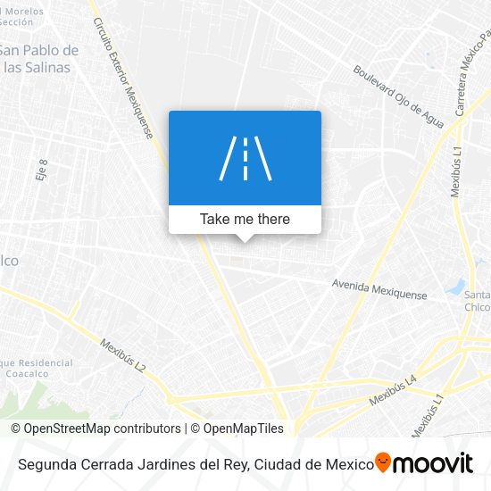 Segunda Cerrada Jardines del Rey map