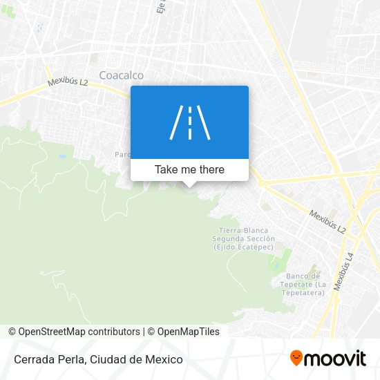 Cerrada Perla map