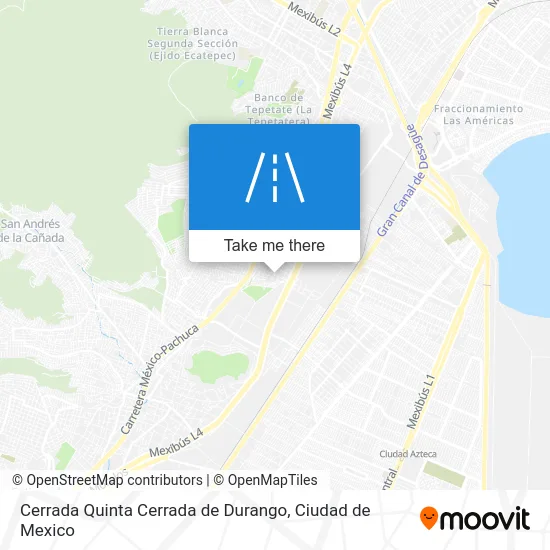 Cerrada Quinta Cerrada de Durango map