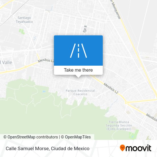 Calle Samuel Morse map