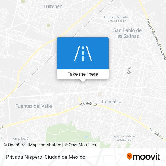 Privada Níspero map