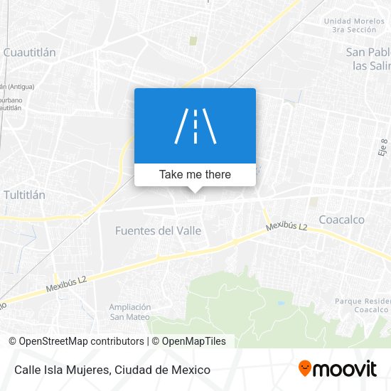 Mapa de Calle Isla Mujeres