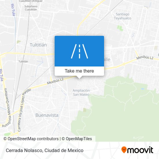 Cerrada Nolasco map
