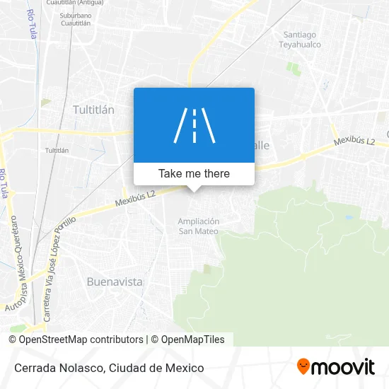 Cerrada Nolasco map