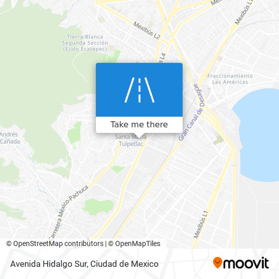 Avenida Hidalgo Sur map