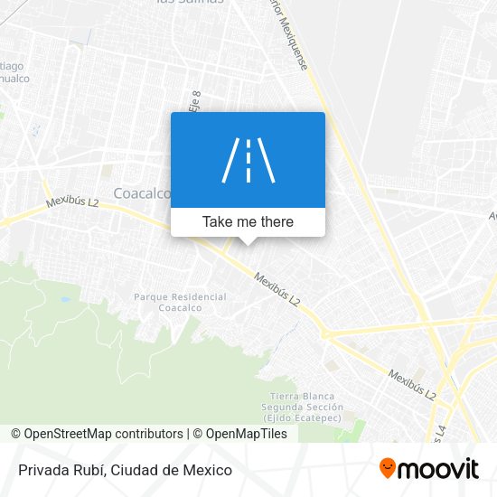 Privada Rubí map