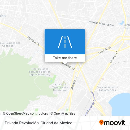 Mapa de Privada Revolución