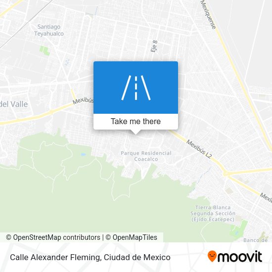 Calle Alexander Fleming map