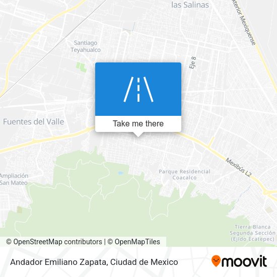 Mapa de Andador Emiliano Zapata