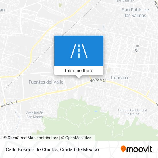 Calle Bosque de Chicles map