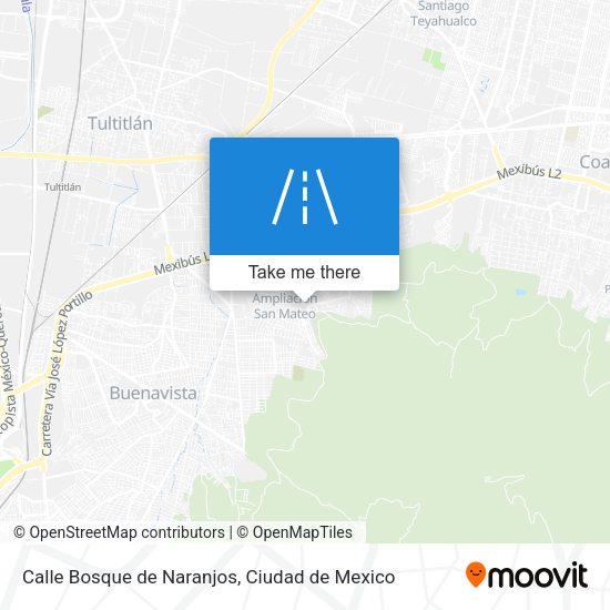 Mapa de Calle Bosque de Naranjos