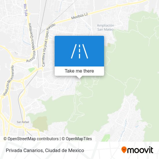 Privada Canarios map